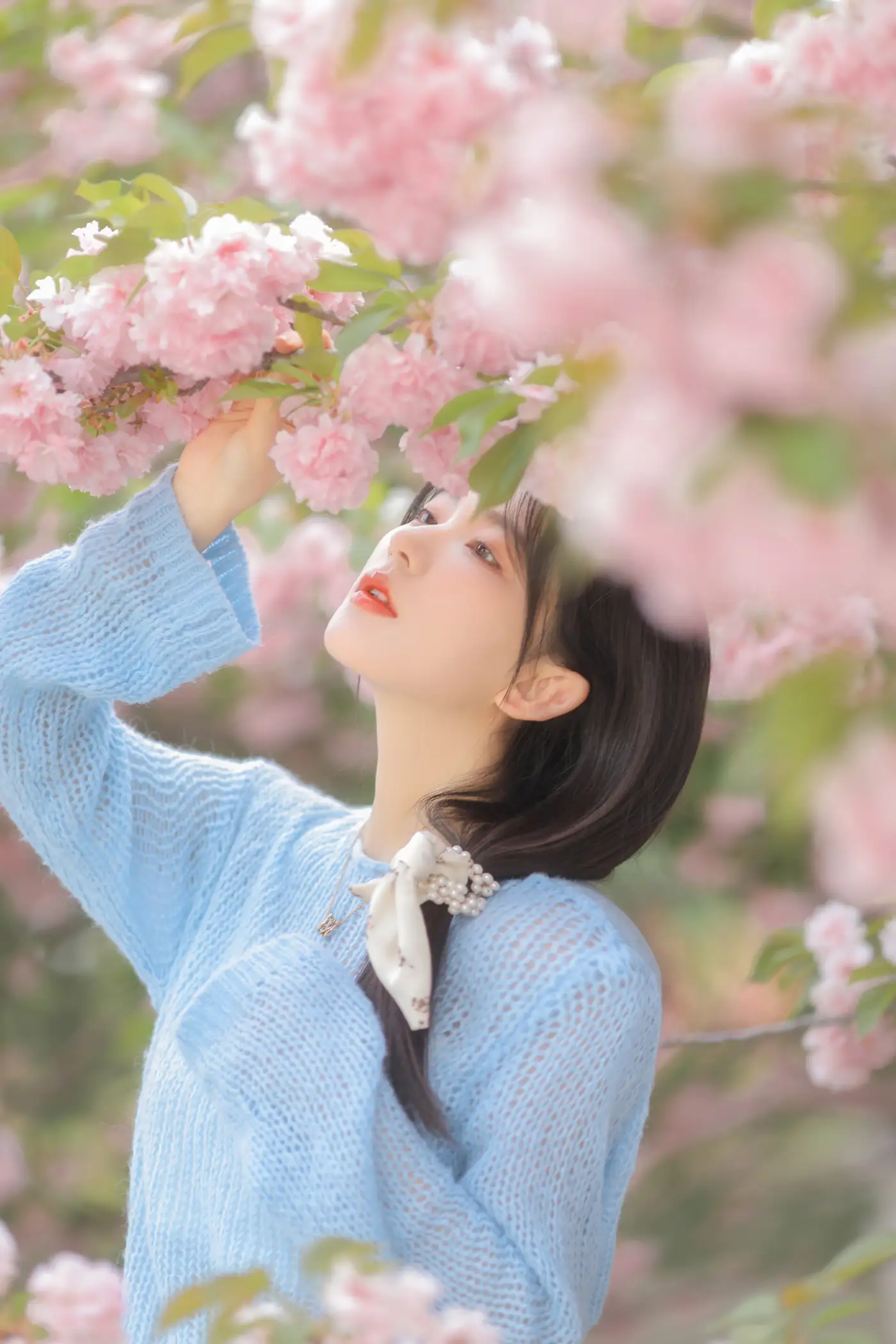 [艺图语] 2022.06.22 Vol.1252 – 粉蓝晚樱 杨伊墨#[29P]-21