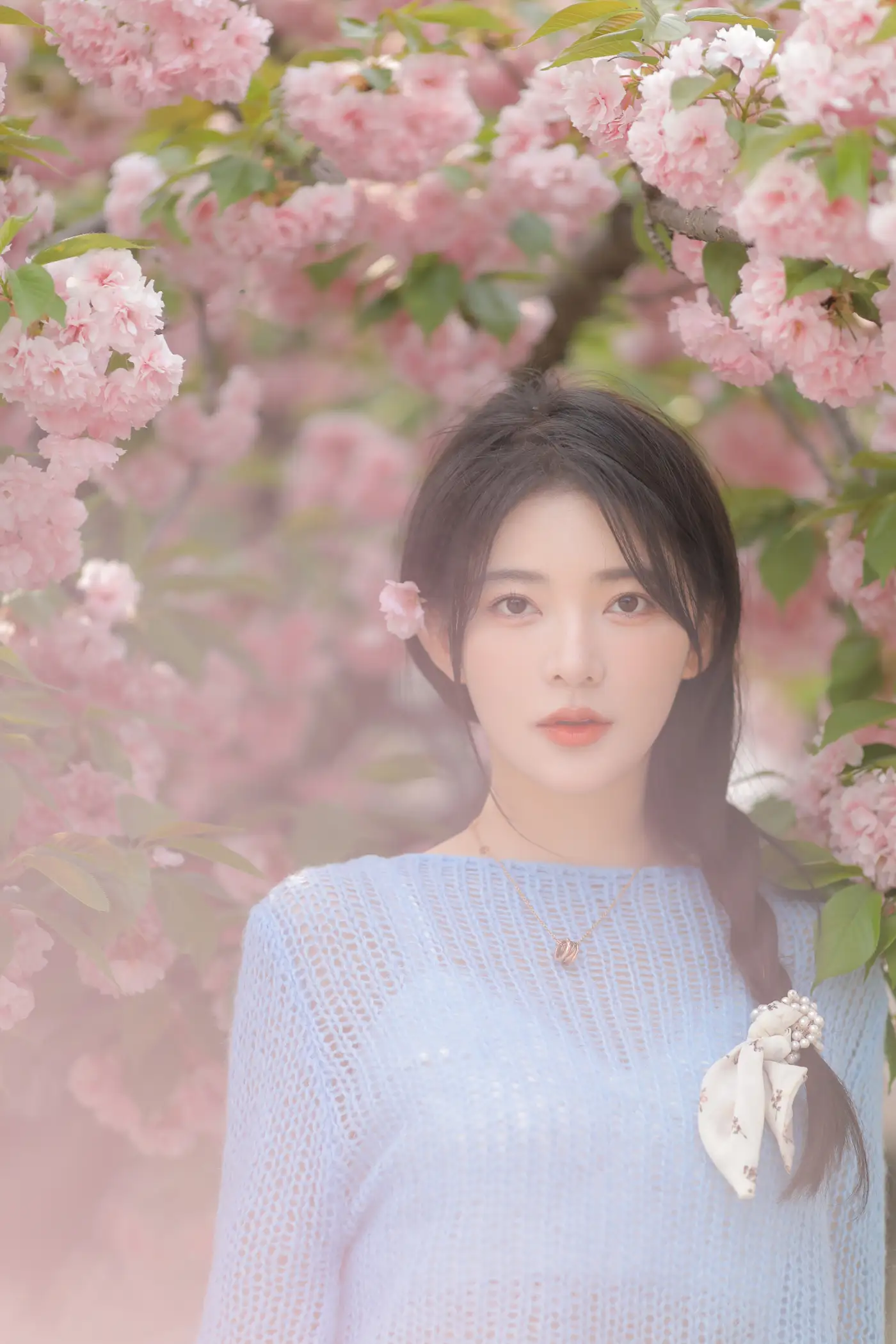 [艺图语] 2022.06.22 Vol.1252 – 粉蓝晚樱 杨伊墨#[29P]-28