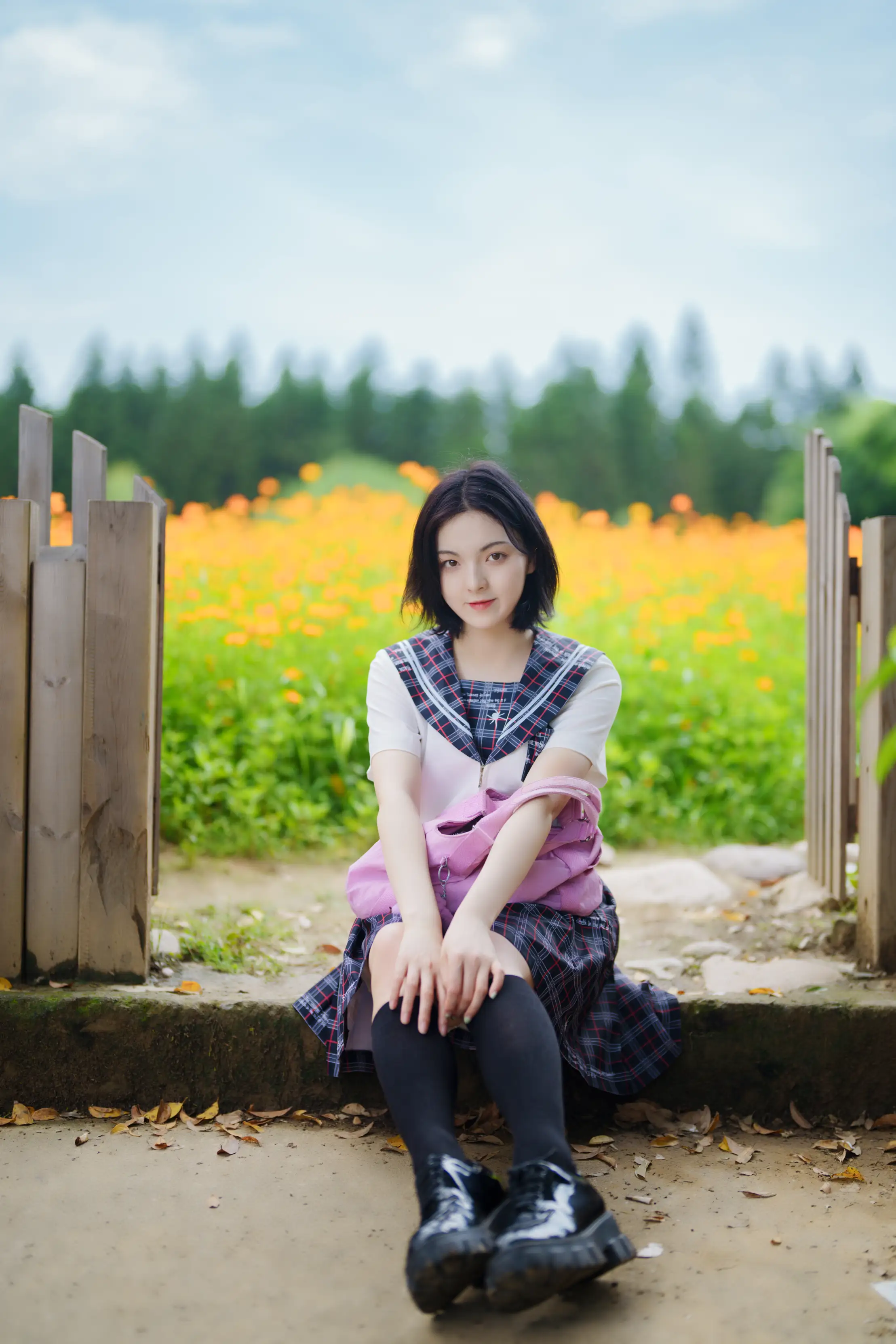 [艺图语] 2021.11.12 Vol.441 – 花田里的JK少女 dudu#[51P]-15