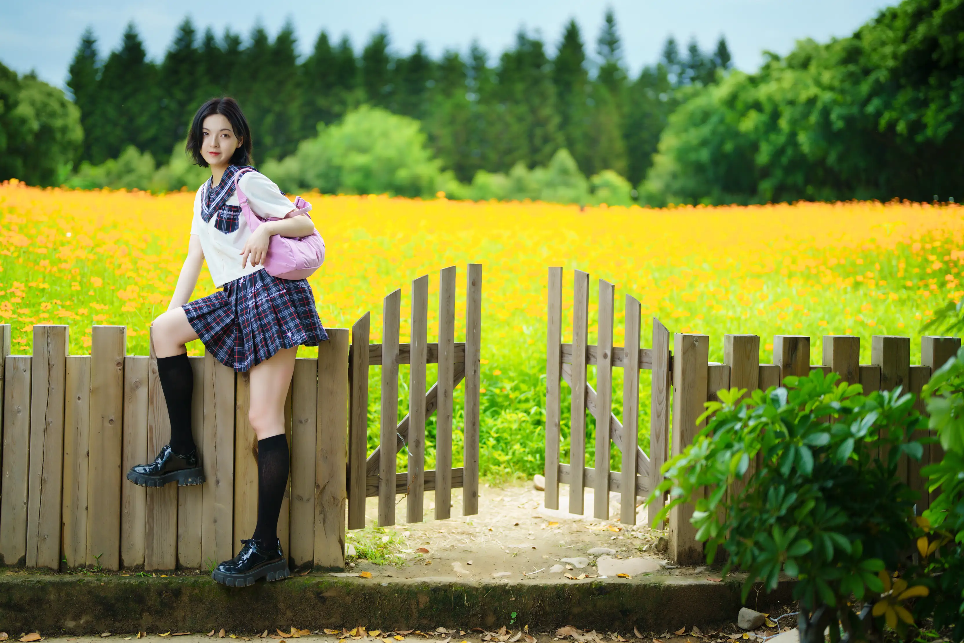 [艺图语] 2021.11.12 Vol.441 – 花田里的JK少女 dudu#[51P]-22