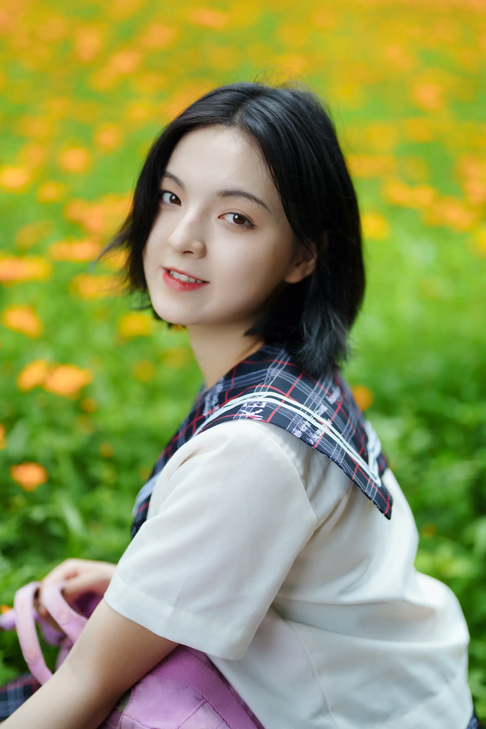 [艺图语] 2021.11.12 Vol.441 – 花田里的JK少女 dudu#[51P]-25