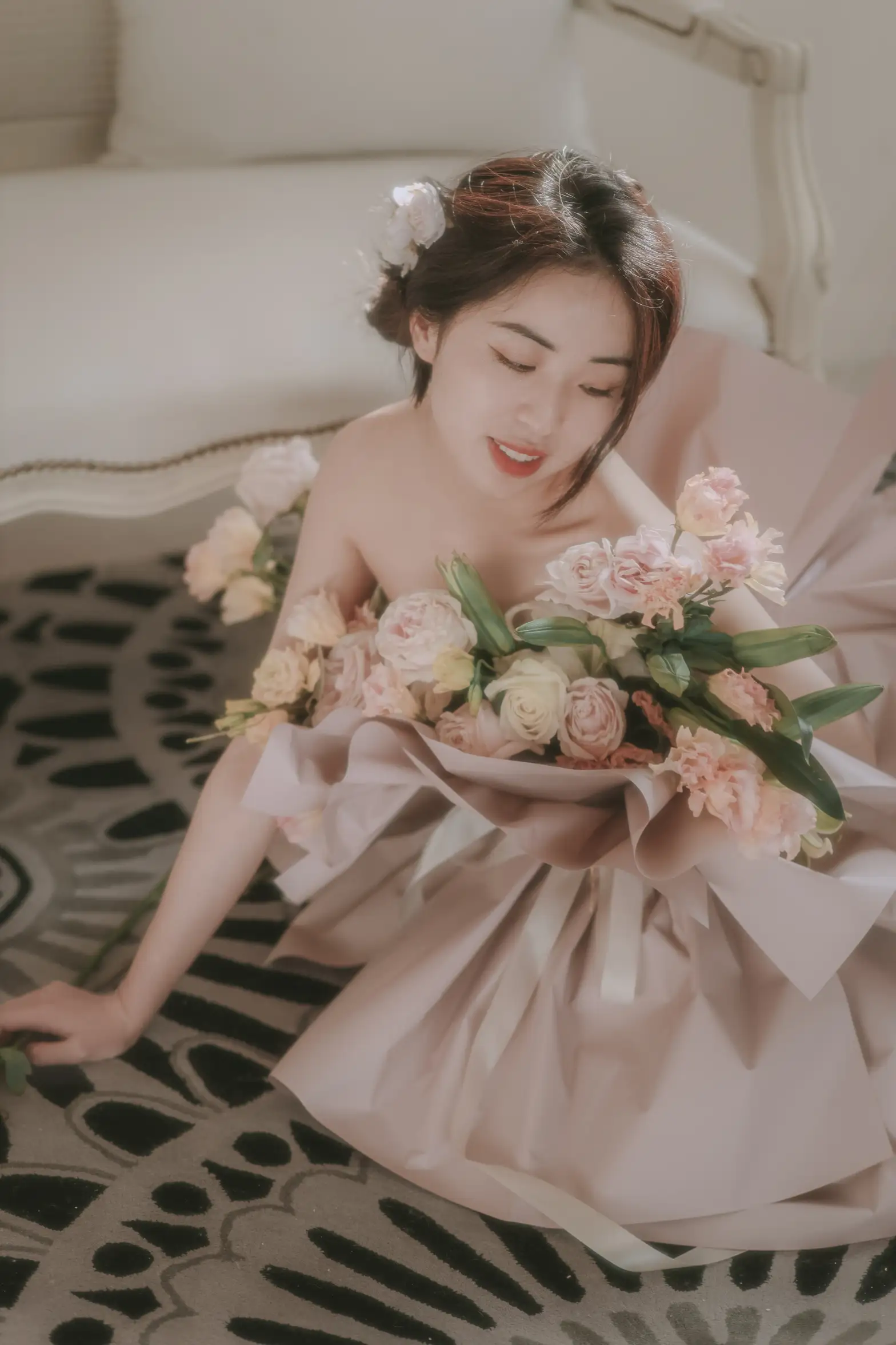 [艺图语] 2022.07.02 Vol.1353 – 花与少女 小朱#[36P]-25