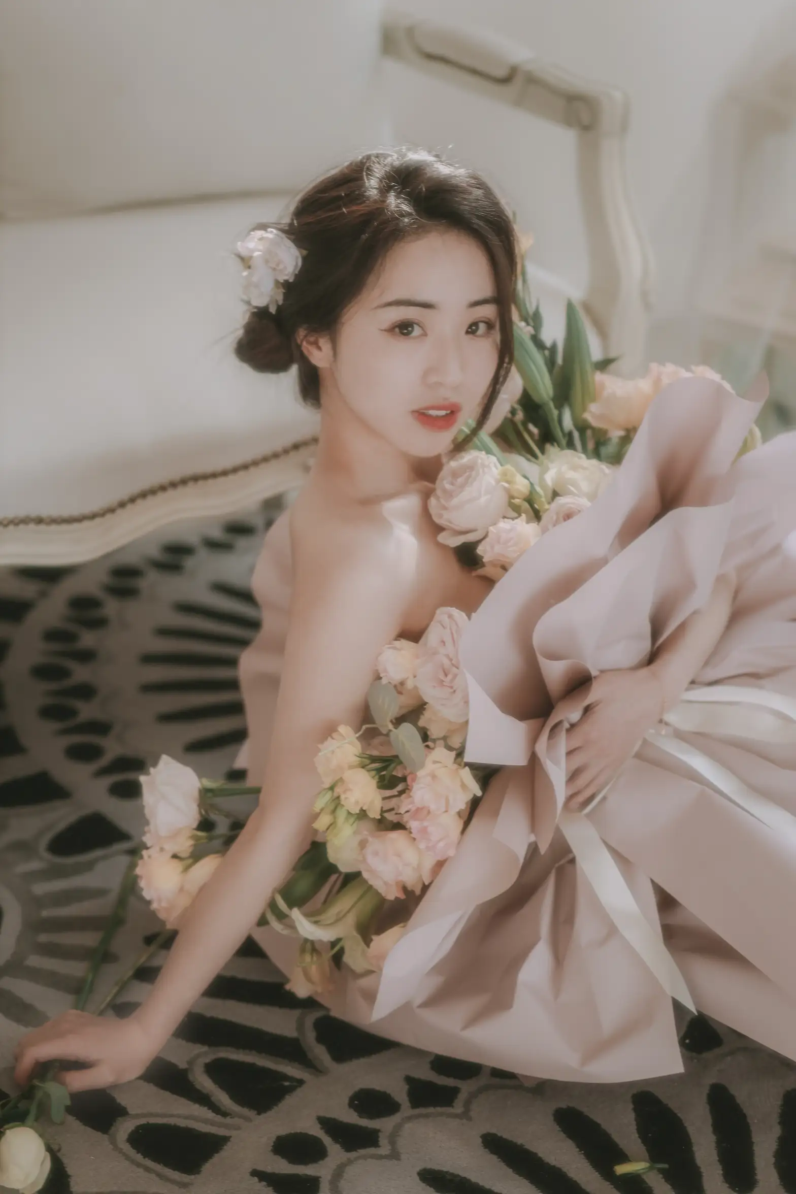 [艺图语] 2022.07.02 Vol.1353 – 花与少女 小朱#[36P]-26