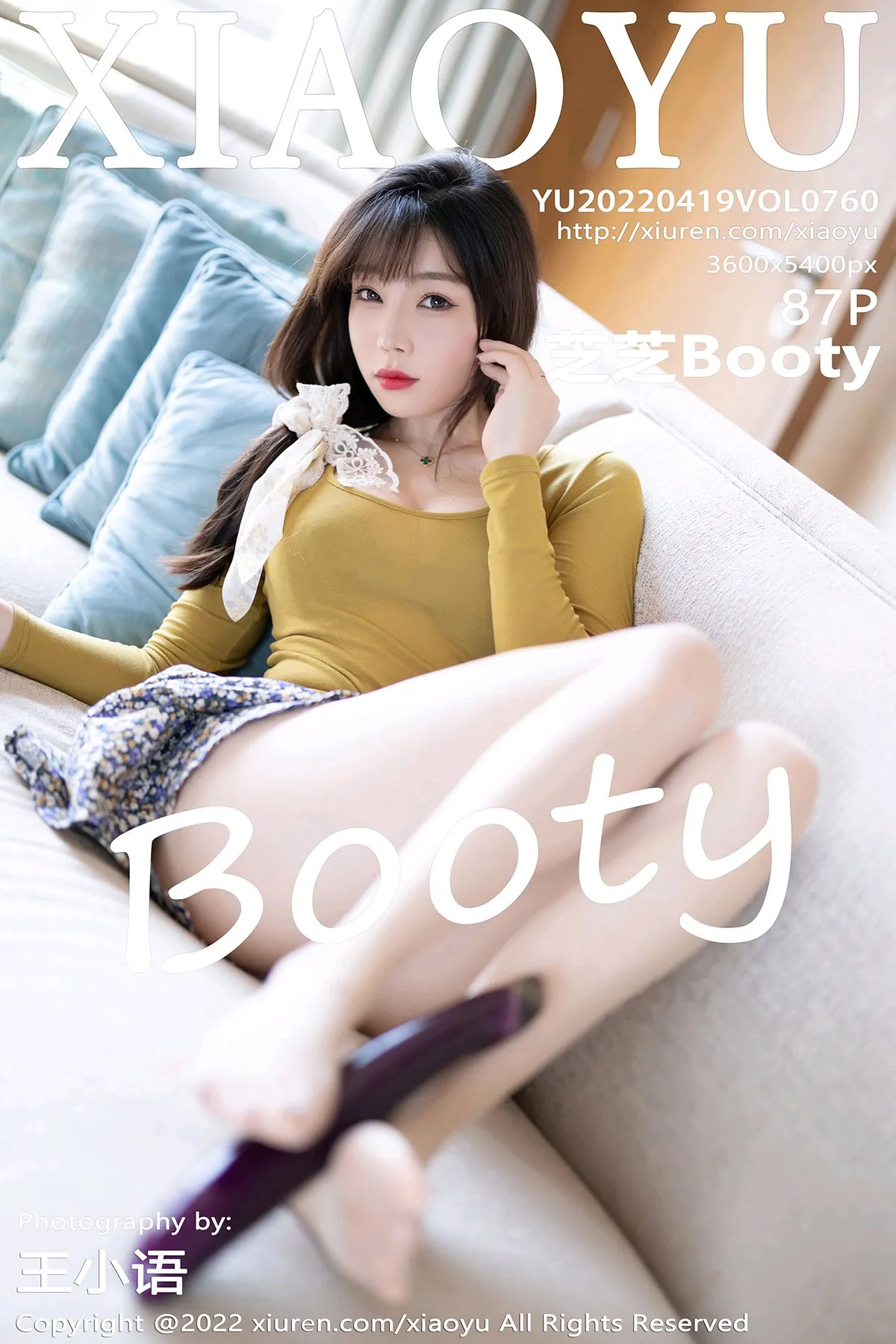 [语画界] 2022.04.19 VOL.0760 芝芝Booty#[88P]-1